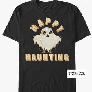 4XL - STAR WARS - Ghost PORG - Happy Halloween - Big & Tall Men's Black T-Shirt